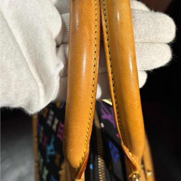 Louis Vuitton x Takashi Murakami Black Monogram Canvas Alma PM EUC 💎PHENOMENAL💎 - Picture 11 of 16